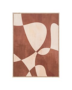 Cape Town Lærredsprint - Lærredsprint, canvas, brun/beige, No.1 50x70 cm