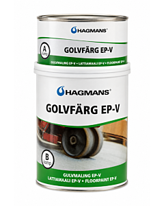 Hagmans Gulvmaling EP-V - sort - 1 kg.