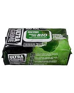UNIWIPE UltraGrime bionedbrydelig Wipes, 38 x 25 cm, 100 stk/pk