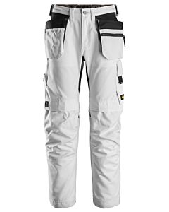 Snickers AllroundWork, Canvas+ stretch arbejdsbukser+ med hylsterlommer 6224