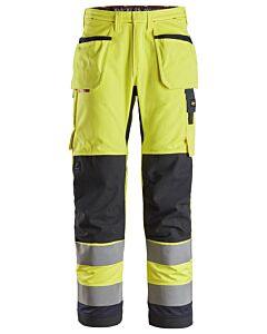 Snickers ProtecWork, High-vis arbejdsbukser med hylsterlommer, klasse 2 6260