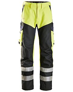Snickers ProtecWork, High-Vis buks med forstærkning på front af bukseben klasse 1 6365