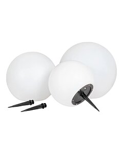 Lifton LED Lampe - Lampe, hvid, integreret solceller, sæt af 3