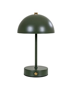 Holt LED Bordlampe - Bordlampe, grøn/messing, genopladelig