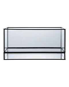 Hurricane Lysestage - Hurricane lysestage, metal/glas, sort 30x12x15 cm