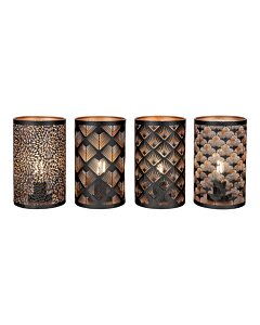 Nata Lanterne LED Display - Lanterne LED Display, sort/kobber, 60 stk.