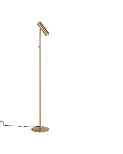 Paris Gulvlampe - Lampe, messing, stofledning på 210 cm
