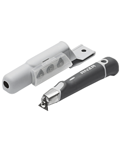 Anza skraber - lille m. hylster og 4 hårdmetal blade