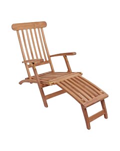 Arrecife Teak Dækstol - Dækstol i teak med justerbar ryg, natur