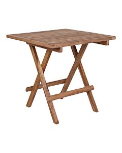 Bilbao Sidebord - Sidebord i teaktræ, natur, 50x50x50 cm