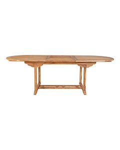 Salamanca Udtræksspisebord - Udtræksspisebord i teaktræ, natur, 90x180/240x75 cm