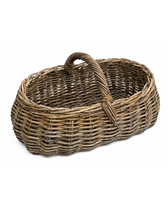 Bykurv i rattan - oval