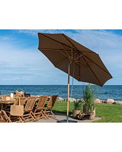 Austin Parasol - Parasol med tilt, træstok, sand, ø300 cm