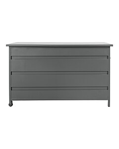 Cassis Hyndeboks - Hyndeboks, aluminium, grå, stor, 160x82x85 cm, 650 L