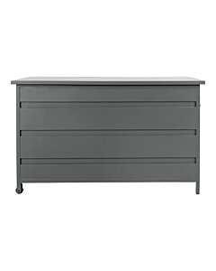 Cassis Hyndeboks - Hyndeboks, aluminium, grå, medium, 130x60x75 cm, 450 L