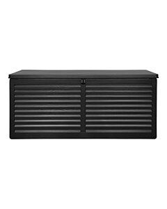 Dubrovnik Hyndeboks - Hyndeboks, plastik, sort, 146,5x61x64,5 cm, 490 L