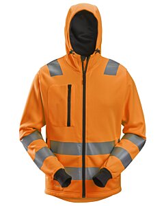 Snickers High-Vis hættetrøje med lang lynlås, klasse 2/3 8039