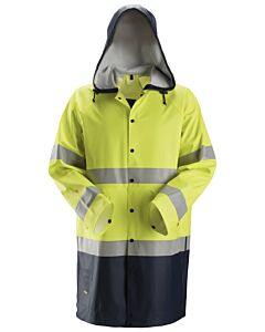 Snickers ProtecWork, High-Vis regnfrakke PU, klasse 3 8261