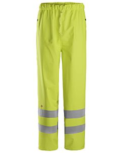 Snickers ProtecWork, High-Vis regnbukser PU, klasse 2 8267