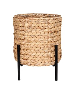 Antas Planteskjuler - Planteskjuler, vandhyacint, natur/sort, 26,5x26,5x29 cm