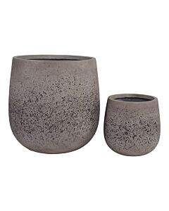 Sutton Krukker - Krukker, fiberclay, grå sæt af 2