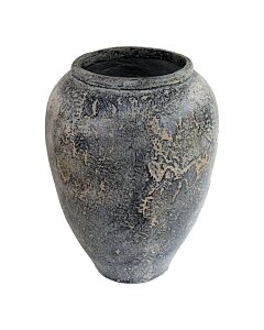 Capelo Dekorationskrukke - Terracotta krukke,grå, Ø66x85 cm