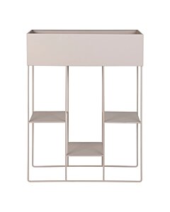 Rabo Plantekasse - Plantekasse, stål, 3 hylder, sand 25x60x80 cm