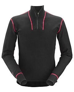 Snickers ProtecWork, langærmet bluse i uld med kort lynlås 9462