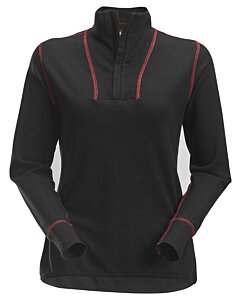 Snickers ProtecWork, uld dame T-shirt med lange ærmer og kort lynlås 9476