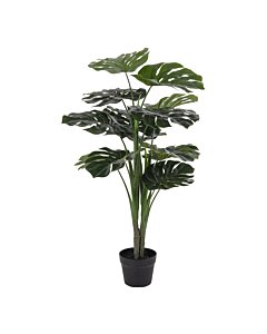 Monstera - Kunstig plante, grøn H:90 cm