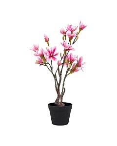 Magnoliatræ - Kunstig plante, rosa H:74 cm