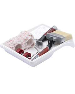 Anza Træbeskyttelsessæt, Pensel, 2 ruller og bakke.