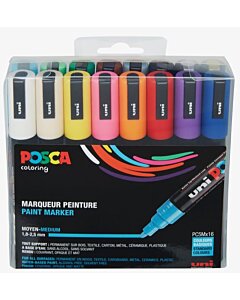 Posca Pen PC5M 2,5mm - Sæt med 16 STK.