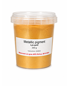 Hagmans Metallic Pigment - Lys Guld - 200 g.