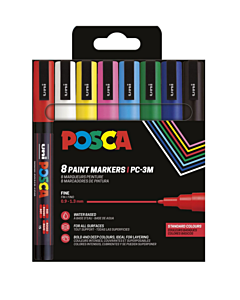 Posca Pen PC3-M - sæt med 8 STK.
