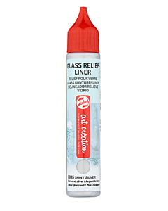 Art Creation Glass Relief Liner - Shiny Silver