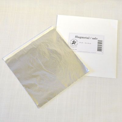 Slagmetal - 25 ark - sølv