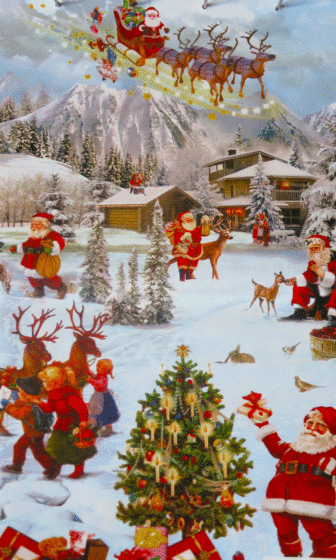 Voksdug - Julelandskab