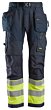 Snickers High-Vis arbejdsbukser+ med hylsterlommer, klasse 1 6931