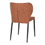 Pisa Spisebordsstol - Spisebordsstol i PU, vintage brun med sorte ben, HN1220