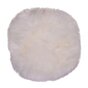 Lammeskindshynde - Lammeskindshynde, råhvid, ø35 cm