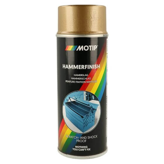 Motip hammerlak spray 400 ml. - guld