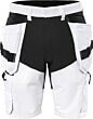 Fristads Håndværker Stretchshorts 2762 LWS - hvid/sort - str. C50