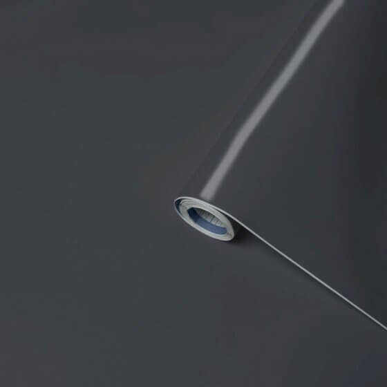 Lenco selvklæbende folie - Anthracite - 45x200 cm.