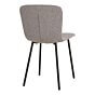 Halden Spisebordsstol - Spisebordsstol, lysegrå med sorte ben, HN1275