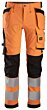 Snickers High-Vis stretch bukser med hylsterlommer, klasse 2 6243