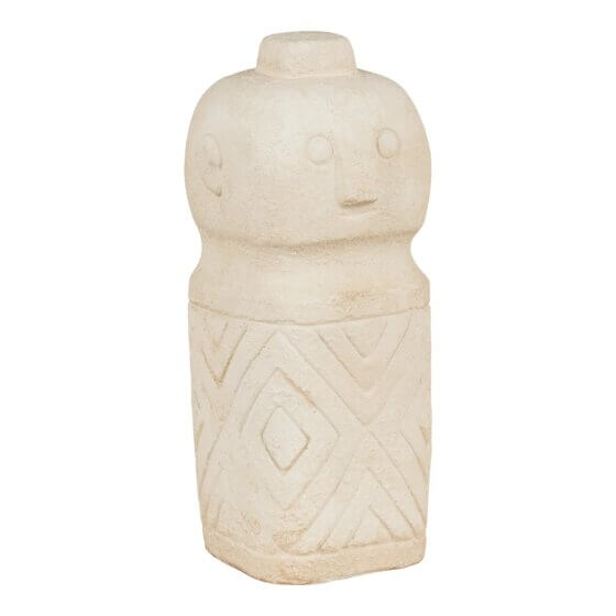 Dekoration - <p>Dekoration, cement, beige, 6,5x6,5x15 cm</p>