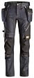 Snickers FlexiWork, Denim arbejdsbukser+ med hylsterlommer 6955