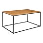 Vita Sofabord - Sofabord, egetræslook, sort stel 90x60x45 cm