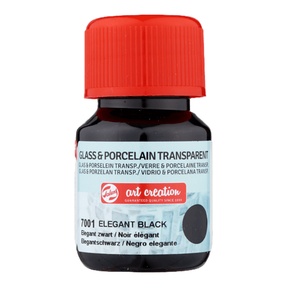 Art Creation Glas & Porcelæn Transparent 30 ml - Elegant Black